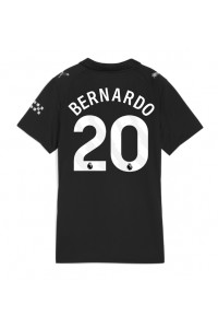 Manchester City Bernardo Silva #20 Jalkapallovaatteet Naisten Vieraspaita 2025-26 Lyhythihainen